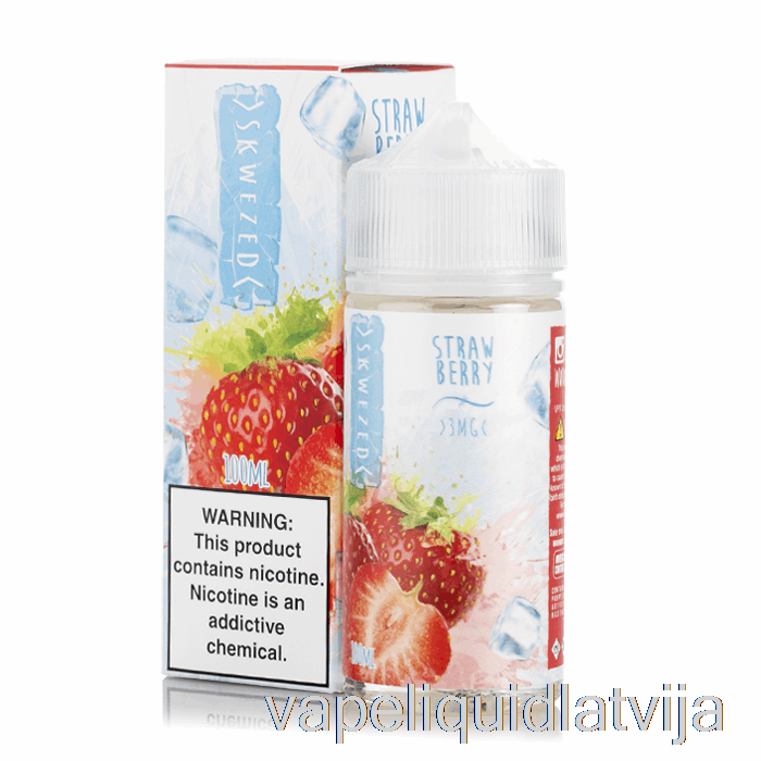 Ledus Zemeņu - Skwezed E-šķidrums - 100ml 6mg Vape šķidrums